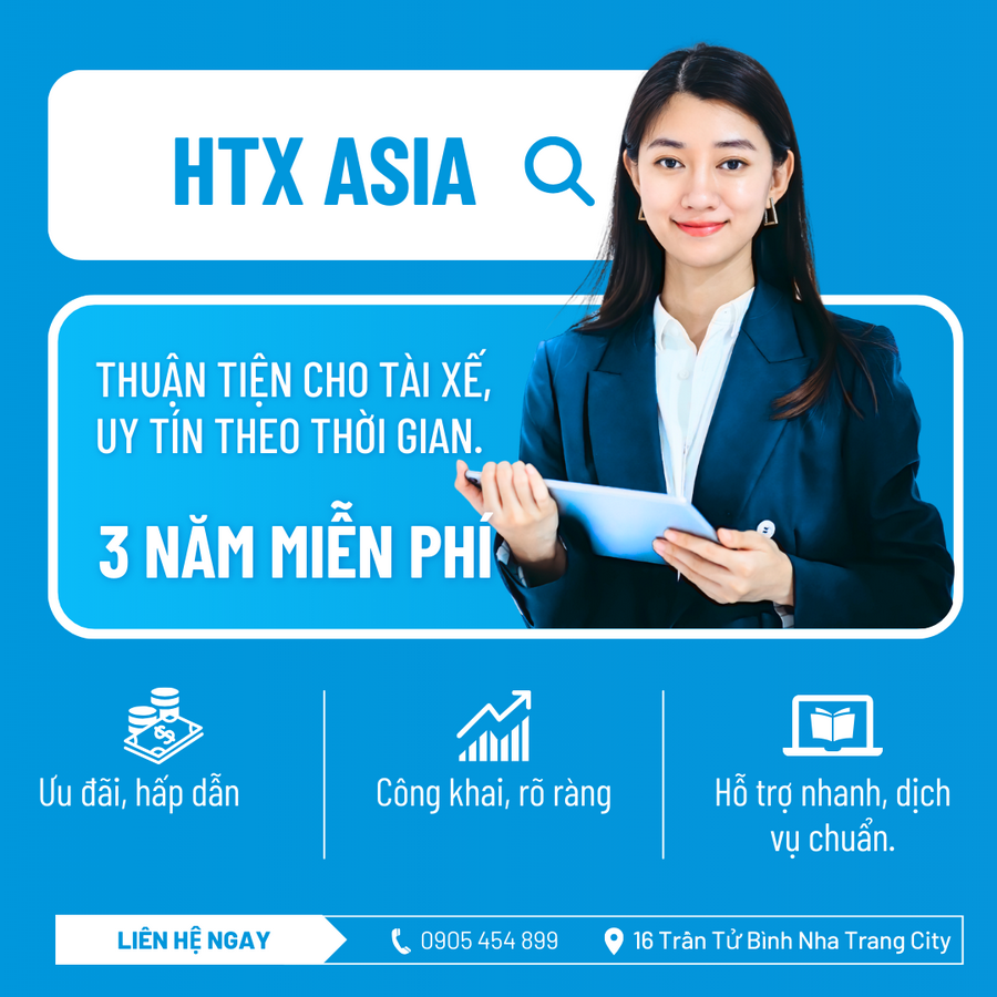 HTX Asia GRAB, BE Nha Trang, Khánh Hòa 16 TRẦN TỬ BÌNH KĐT Phước Long A Phường Nam Nha Trang Khánh Hòa 650000, Việt Nam Xem trên Google Maps